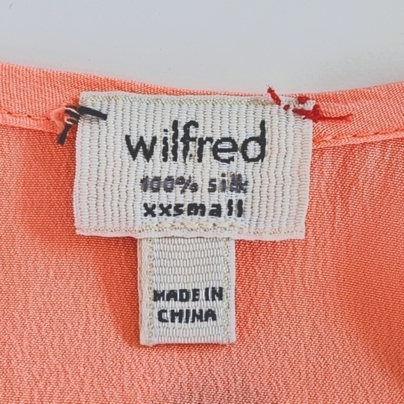 Aritzia Wilfred 100% Silk Flowy Midi Dress XXS - Picture 4 of 11